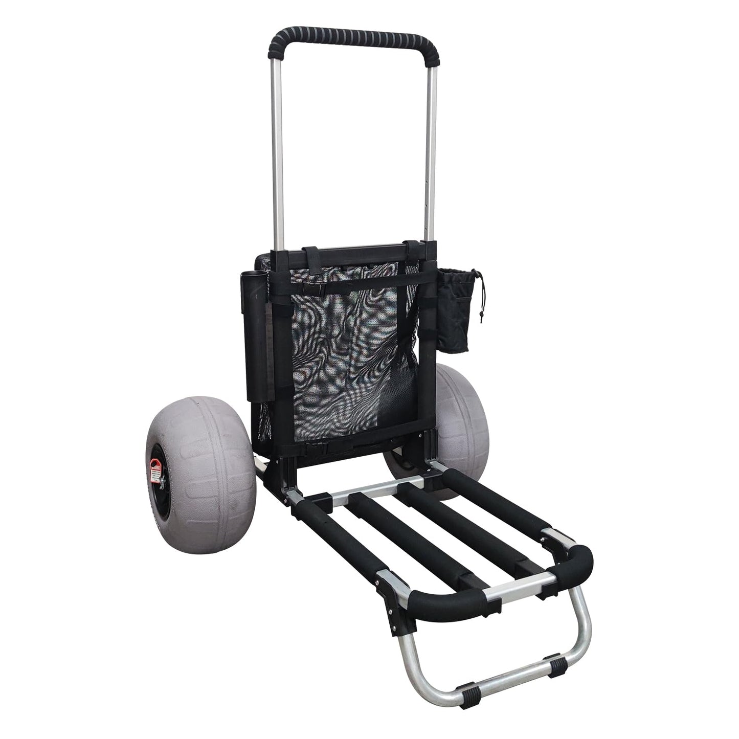 Beach Cart with 12" Balloon Wheels for Sand All Terrain