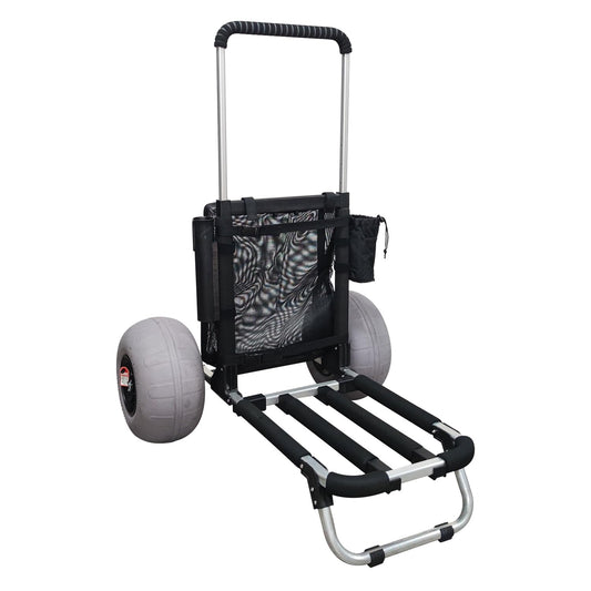 Beach Cart with 12" Balloon Wheels for Sand All Terrain
