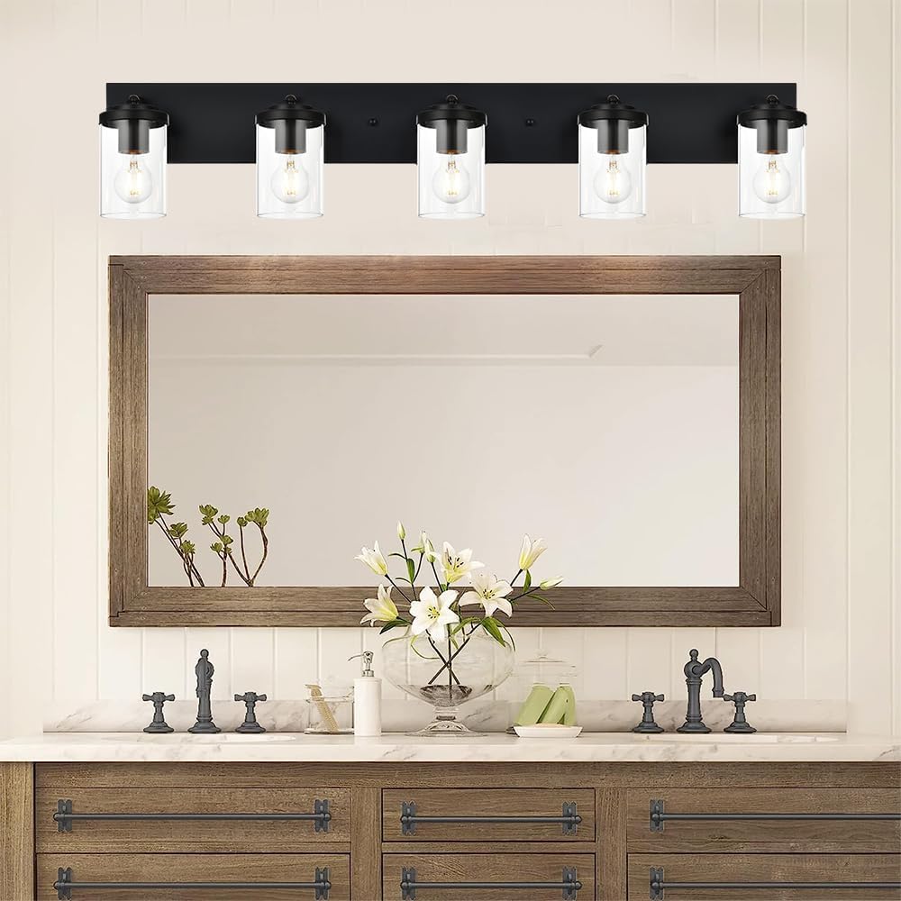 Bathroom Light Fixtures Black 5 Light Track Lighting Kit Modern Kitchen Semi Flush Mount Ceiling Spot Lights Fixture Ind