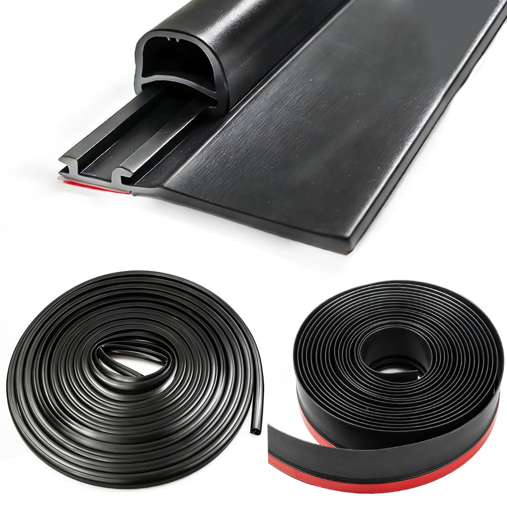 Combo RV Slide Out Seal Black Rubber 018-312-EKD & 018-341 EK, 1' x 15/16' x 35' Wiper & 1/2' x 2.75' x 35’ Seal Base