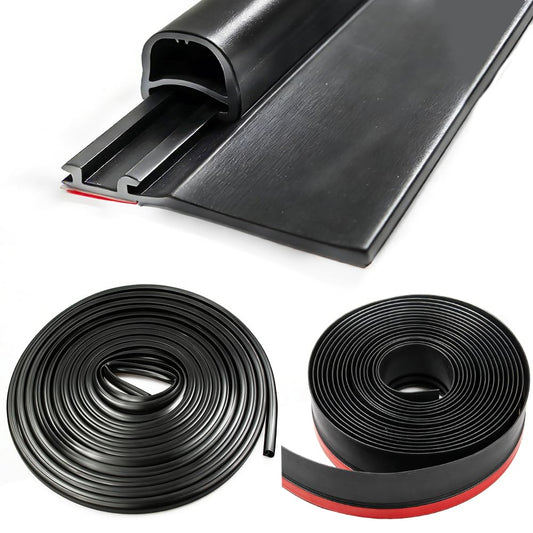 Combo RV Slide Out Seal Black Rubber 018-312-EKD & 018-341 EK, 1' x 15/16' x 35' Wiper & 1/2' x 2.75' x 35’ Seal Base