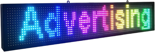 Led Sign with WiFi, RGB Full Color Sign with High Resolution and New SMD Technology. Perfect Solution for Advertising (40&