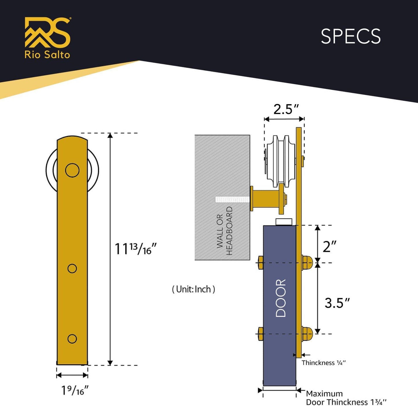 Barn Door Complete Hardware Kit 6.6 ft Sliding Door Hardware, Modern Barn Door Hardware Kit, Interior Gold Barn Door Handle, Gold Floor Guide