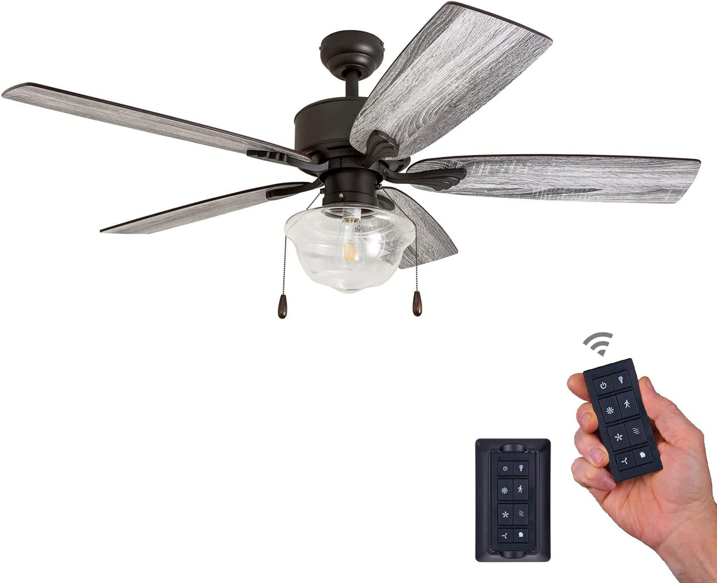 Prominence Home 51403-01 Mossford Ceiling Fan, 52, Bronze