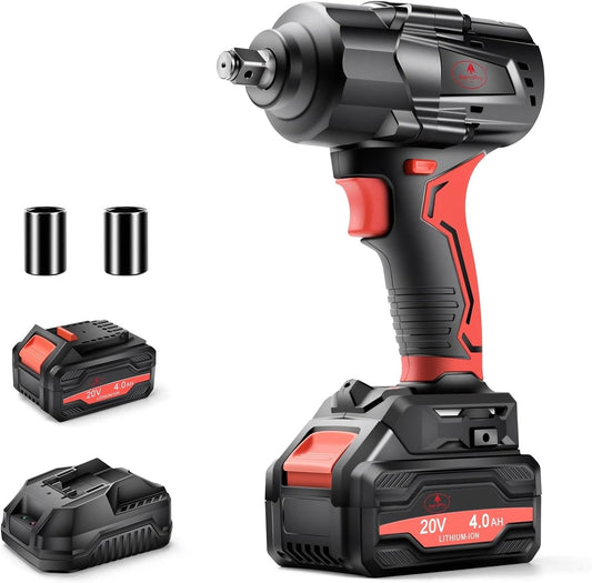 Cordless Impact Wrench, 1100Ft-lbs (1500N.m) High Torque 1/2 Brushless Impact Gun