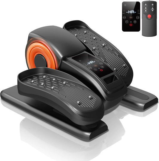 Under Desk Elliptical Machine,Elliptical Trainer for Home Gym | Forward & Reverse Direction, Cardio Workout Machine