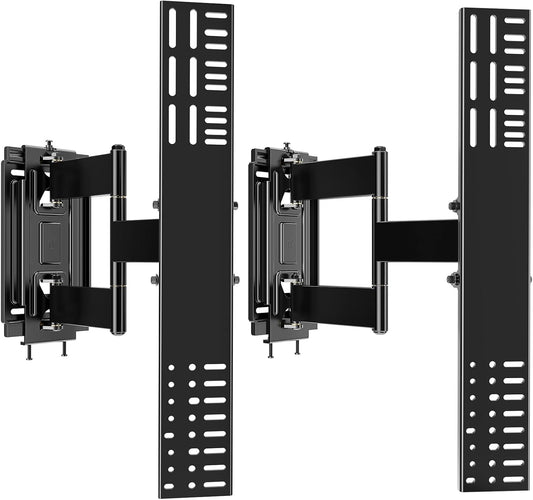 Heavy Duty TV Wall Mount for Most 48-120 inch Flat/Curved TVs up to 200Lbs, Low Profile Ultra Slim Full Motion