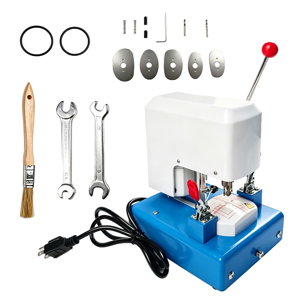 Optical Lens Template Drilling Machine 3-Holes Lens Punching Machine