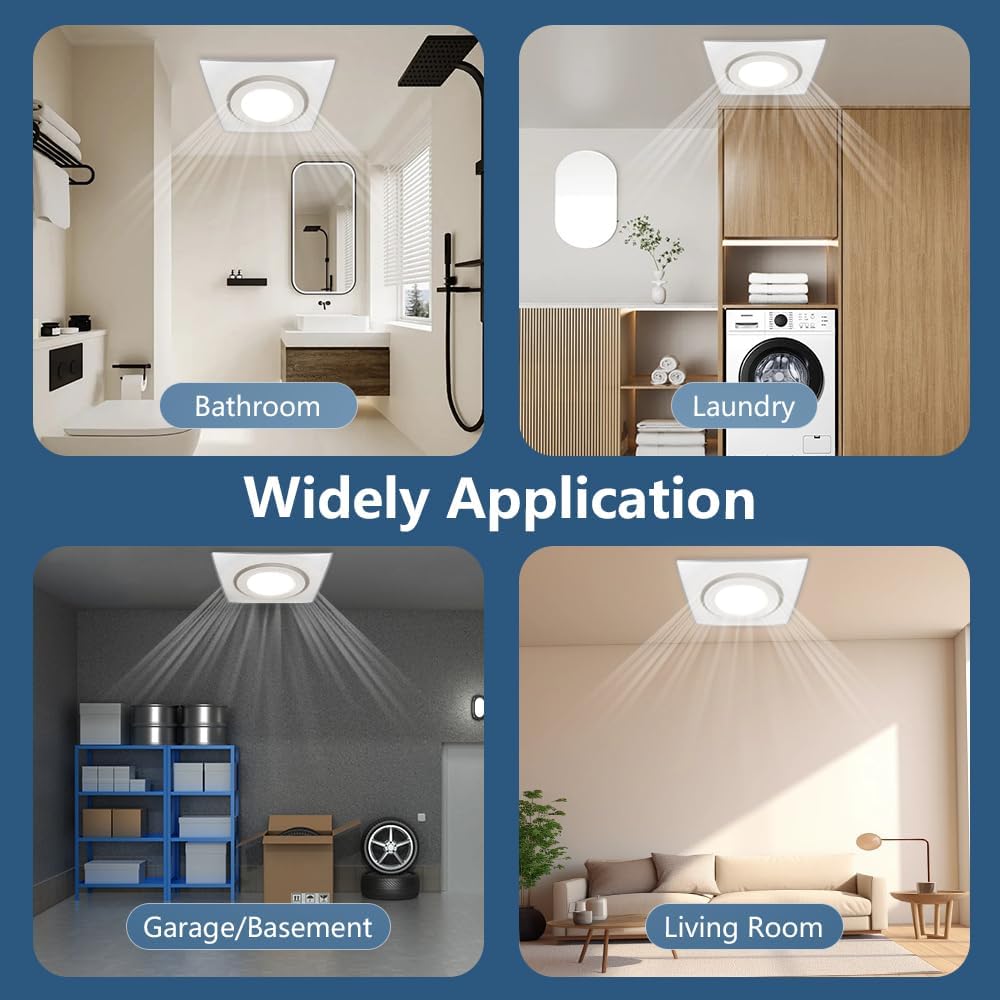 Bathroom Ventilation and Exhaust Fan Ceiling Mount Exhaust Ventilation