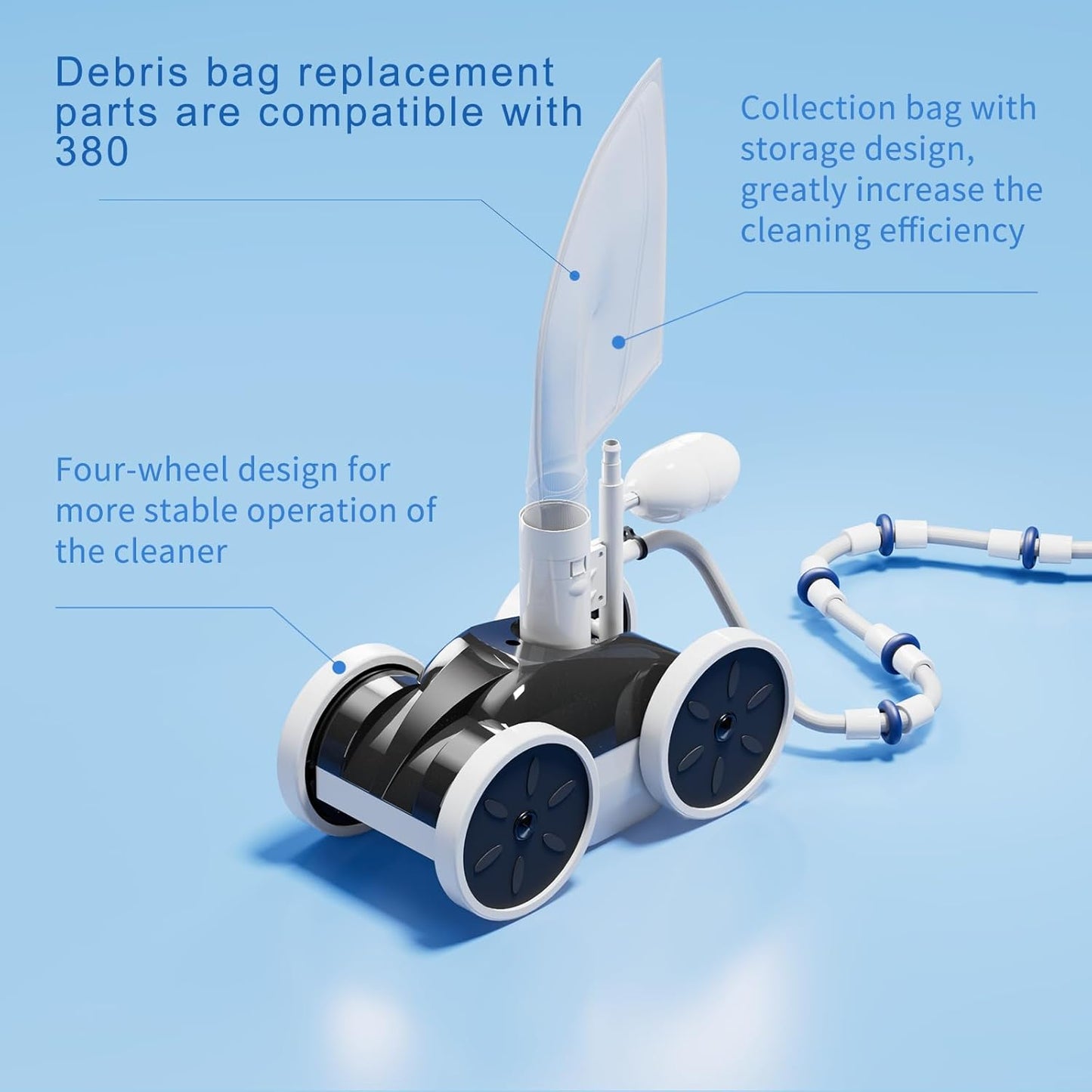 Amptyhub Upgrade Pool Pressure Side Sweeper: Professional Solution for Cleaning Your Swimming Pool