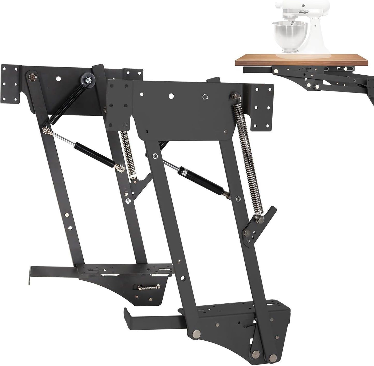 Appliances & Mixer Lift for Cabinet, Soft-Close Appliance Lifter with Locking Mechanism, Aids In The Use Of Heavy Duty Tools, Maximum Weight Capacity is 60 Pounds, for Small Kitchen Appliance