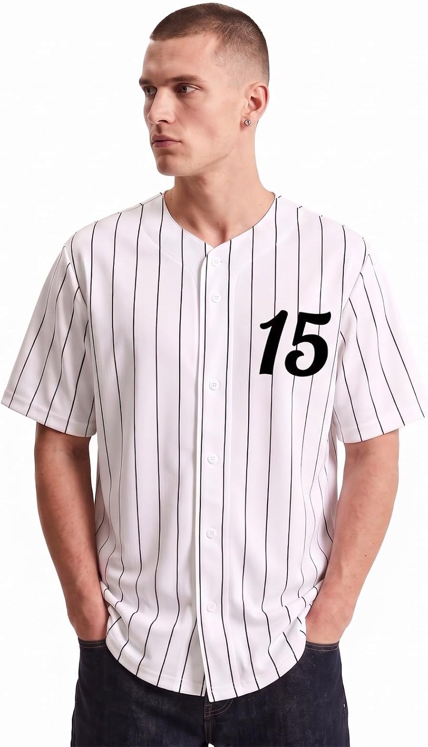 Softball Baseball Jersey 12-Pack | Pinstripe Team Set | S-2XL