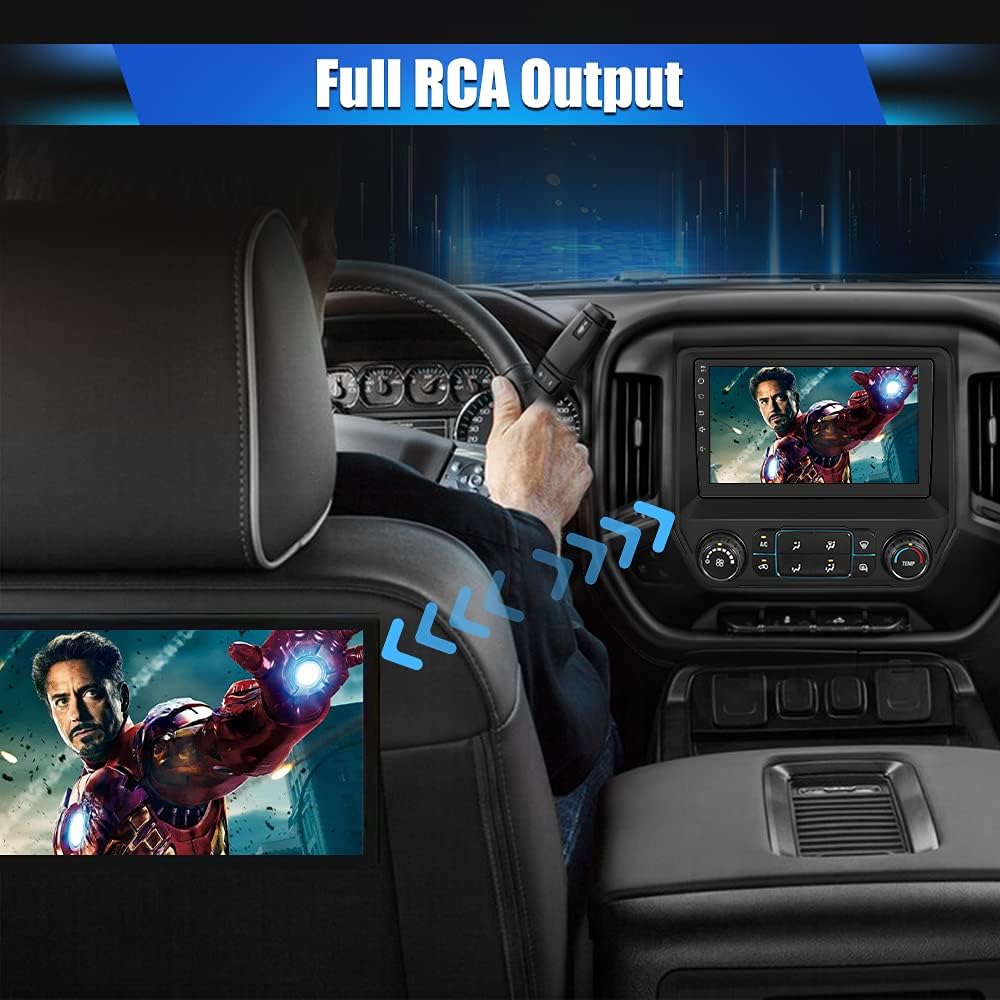 AWESAFE Android 13 Car Radio Stereo for Chevy Silverado GMC Sierra 2014-2018 10 Inch Touch Screen Support Carplay Android Auto 2G RAM 32G ROM without camera