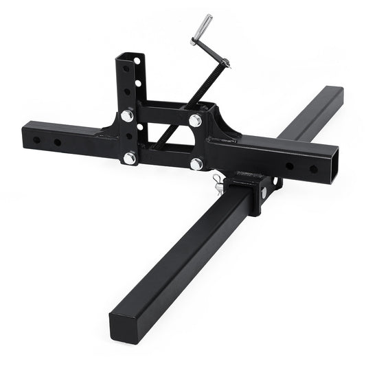 ATV/UTV Manual Implement Lift, 50 Inch ATV Attachments 1-Point Hitch System for 2 Inch Receiver, Adjustable Height Heavy Duty Steel Lift for Rake Scrape Blade Plow and Disc
