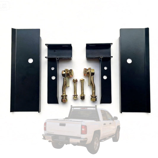 30124 Hardware Kit | for Use w/Standard Bed | Fits 2020-2025 Chevrolet Chevy Silverado GMC Sierra 2500 3500 HD | Black Powder Coat | No Drill Required