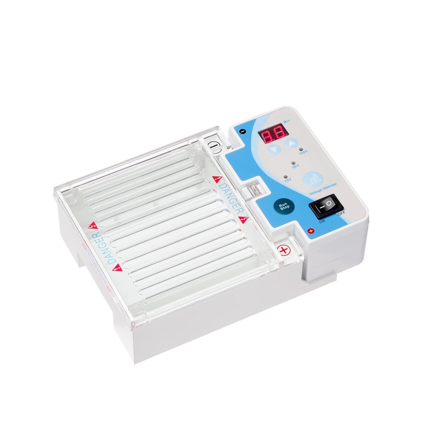 IVYX Scientific Mini Gel Electrophoresis System, with Power Supply 35V 50V 100V and Timer