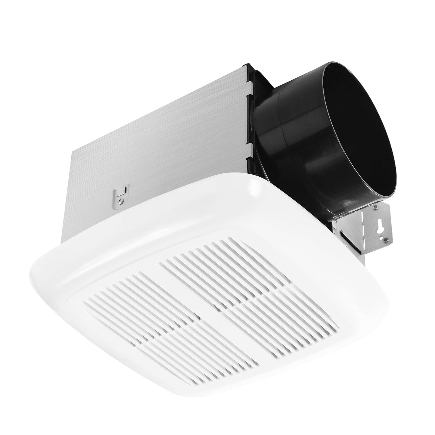 Bathroom Fan with Light, White | 160 CFM 1.0 Sone, 6 Inch Duct, 1000lm Dimmable 5CCT LED Light with Night Light, Easy to Install, Ceiling Mounted