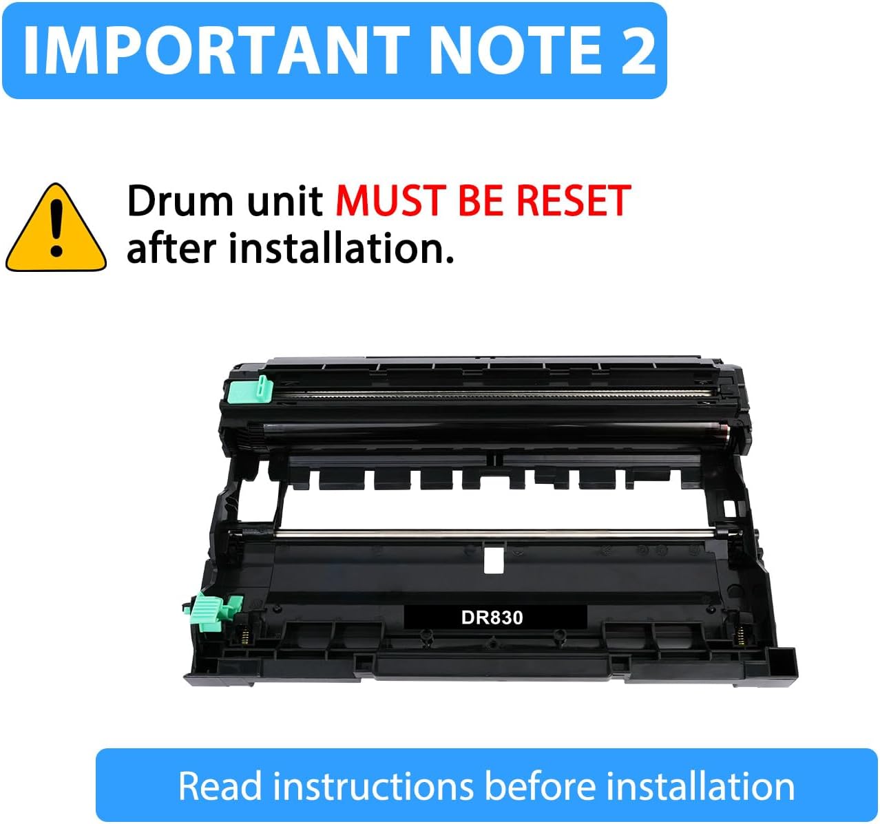TN830XL TN830 Toner Cartridges DR830 Drum Unit Compatible for Brother TN 830XL 830 DR 830 DR-830 Drum Unit for HL-L2460DW DCP-L2640DW MFC-L2820DW HL-L2405W HL-L2480DW HL-L2400D Printer(3 Pack)