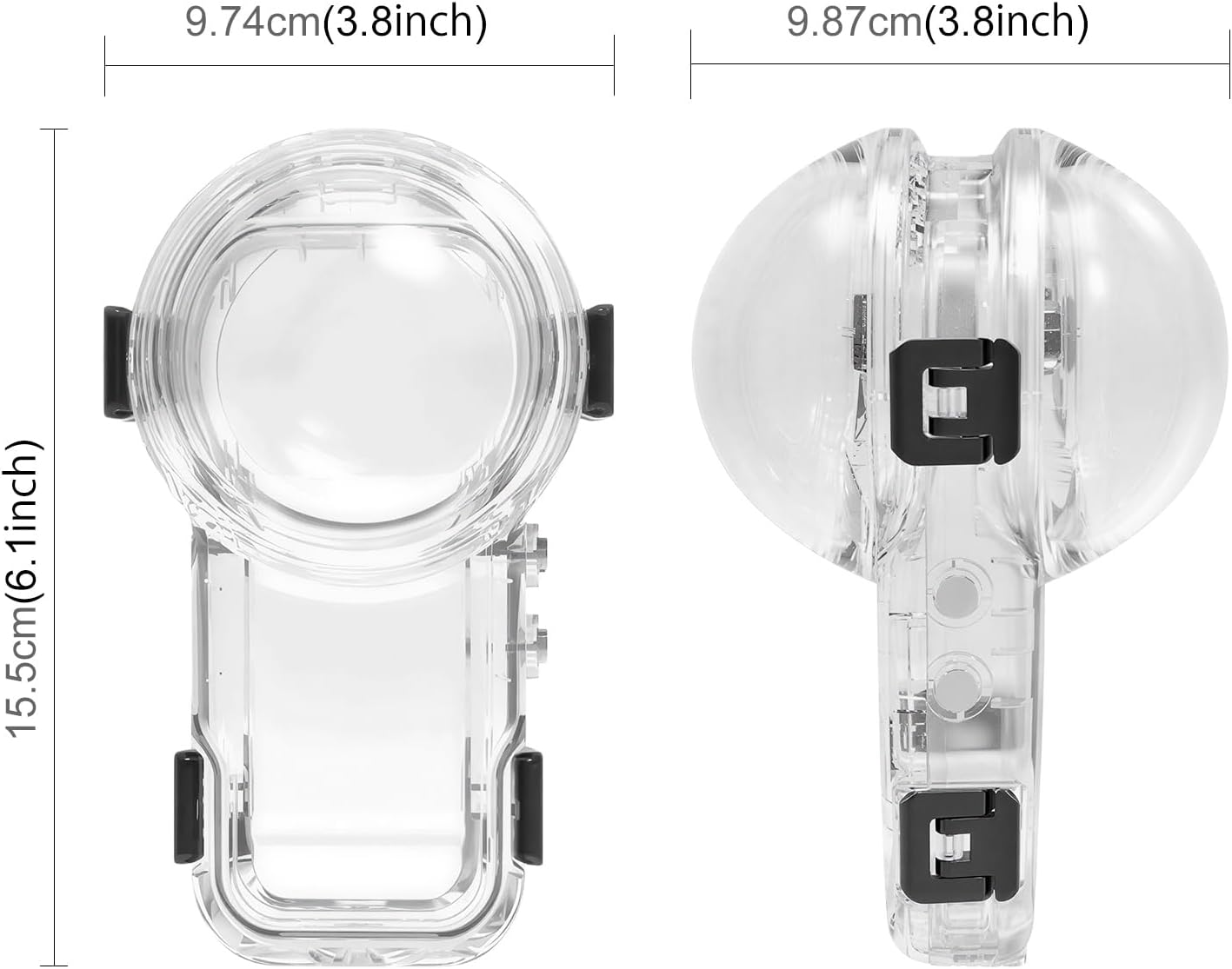 Waterproof Diving Case 60m/197ft for Insta360 X5, Quick Release Housing for Underwater Photography & Action Camera Protection