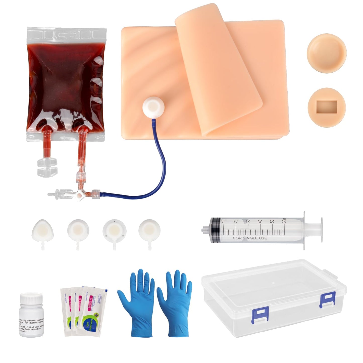 SimCoach Implanted Port Access Trainer, IV Venous Practice Model
