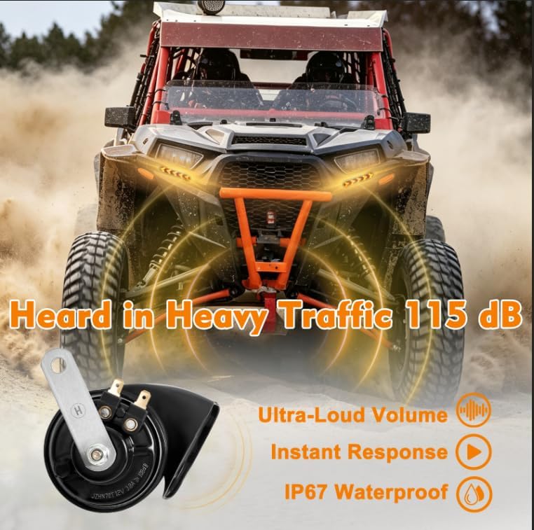 UTV Arrow Design Turn Signal Kit with Horn, Plug and Play, Rocker Switch