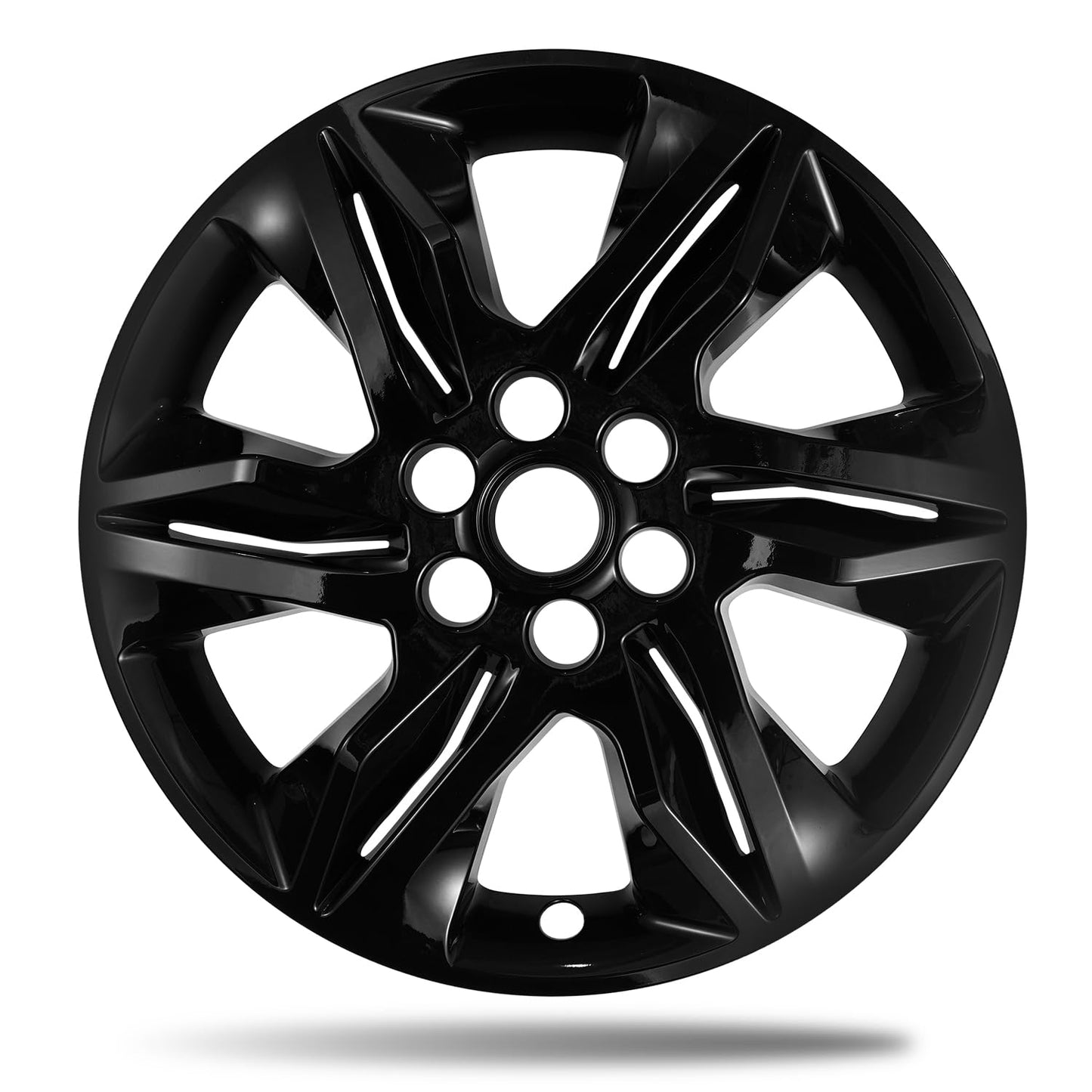 18 Inch Wheel Skins for 2019-2022 Chevy Blazer L/LT, Fits GM OEM#42497174 Alloy Wheels, Snap-On Design, Direct Replacement Gloss Black ABS Wheel Covers 4-Pack