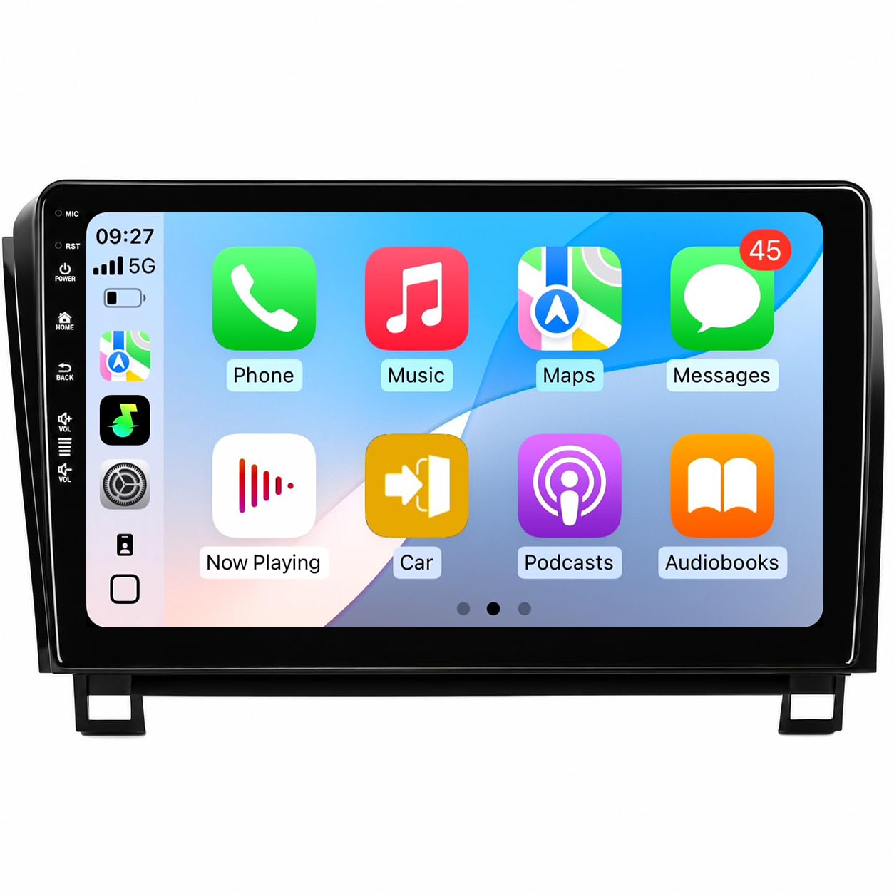 5G-WiFi6 (4Core 64G ROM) Car Radio Stereo for Toyota Tundra 2007-2013 Sequoia 2008-2018,10 inch Touch Screen Head Unit with Wireless Carplay Android Auto GPS Bluetooth SWC FM Mirror Link Backup Camera
