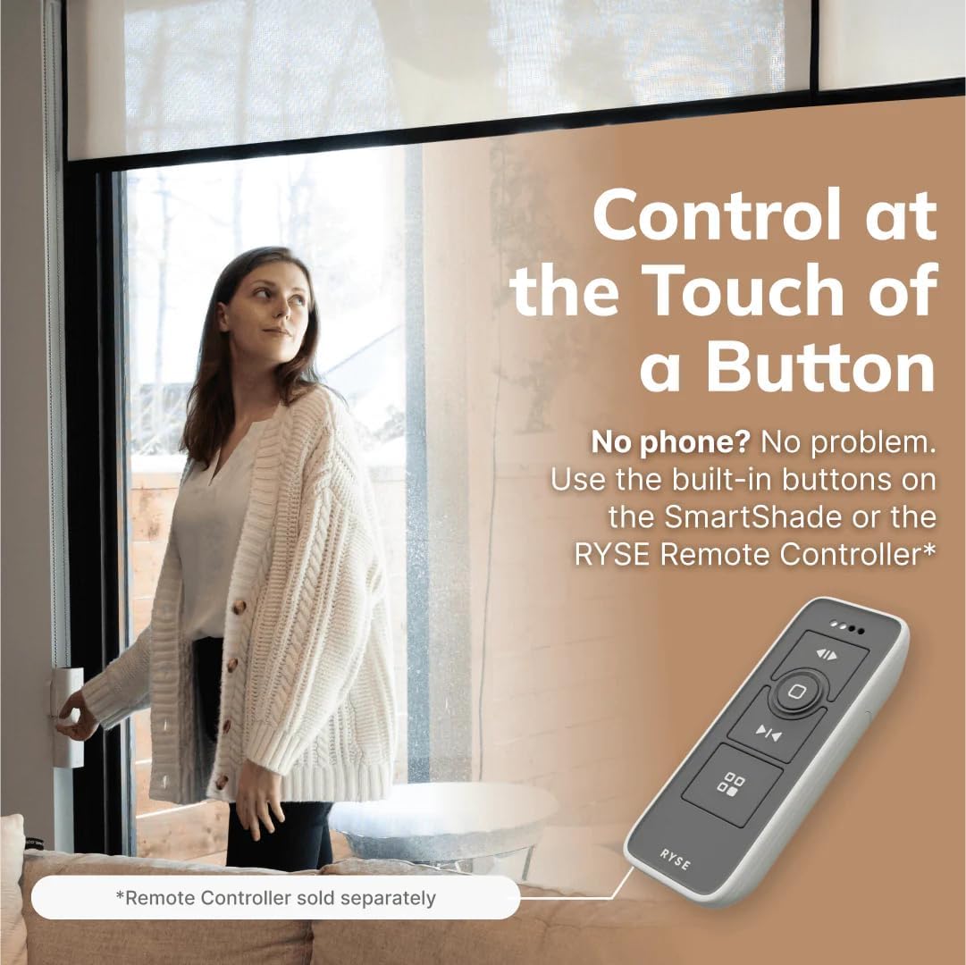 RYSE SmartShade + BatteryPack | Smart Home Smart Shades | Turn Your Current Shades into SmartShades | Smart Home Smart Blinds Motorized Window Shades (SmartShade + Wireless Battery Pack)