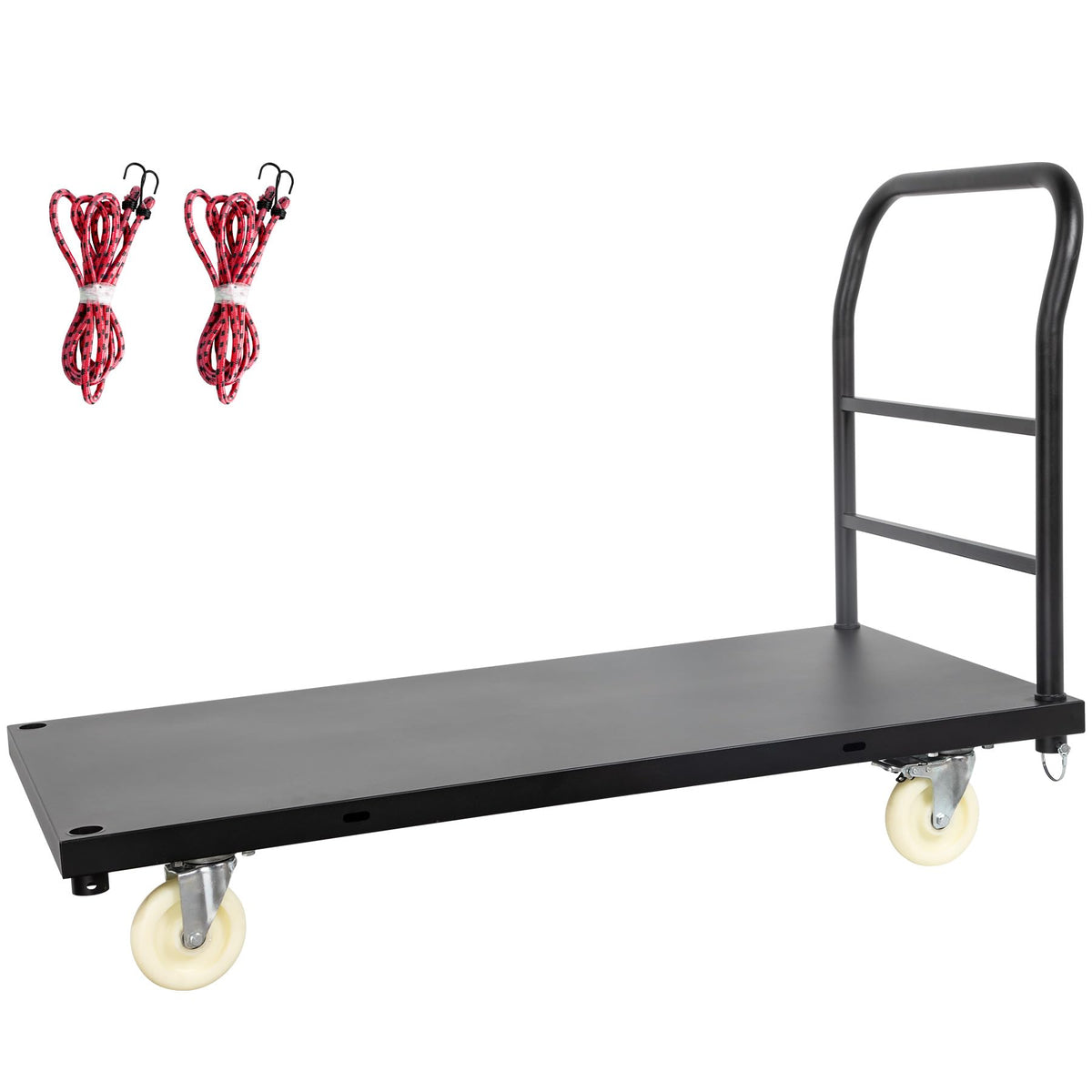 2000 LBS Heavy Duty Platform Truck, 48" x 24" Flatbed Cart 48"x24"x33.5"