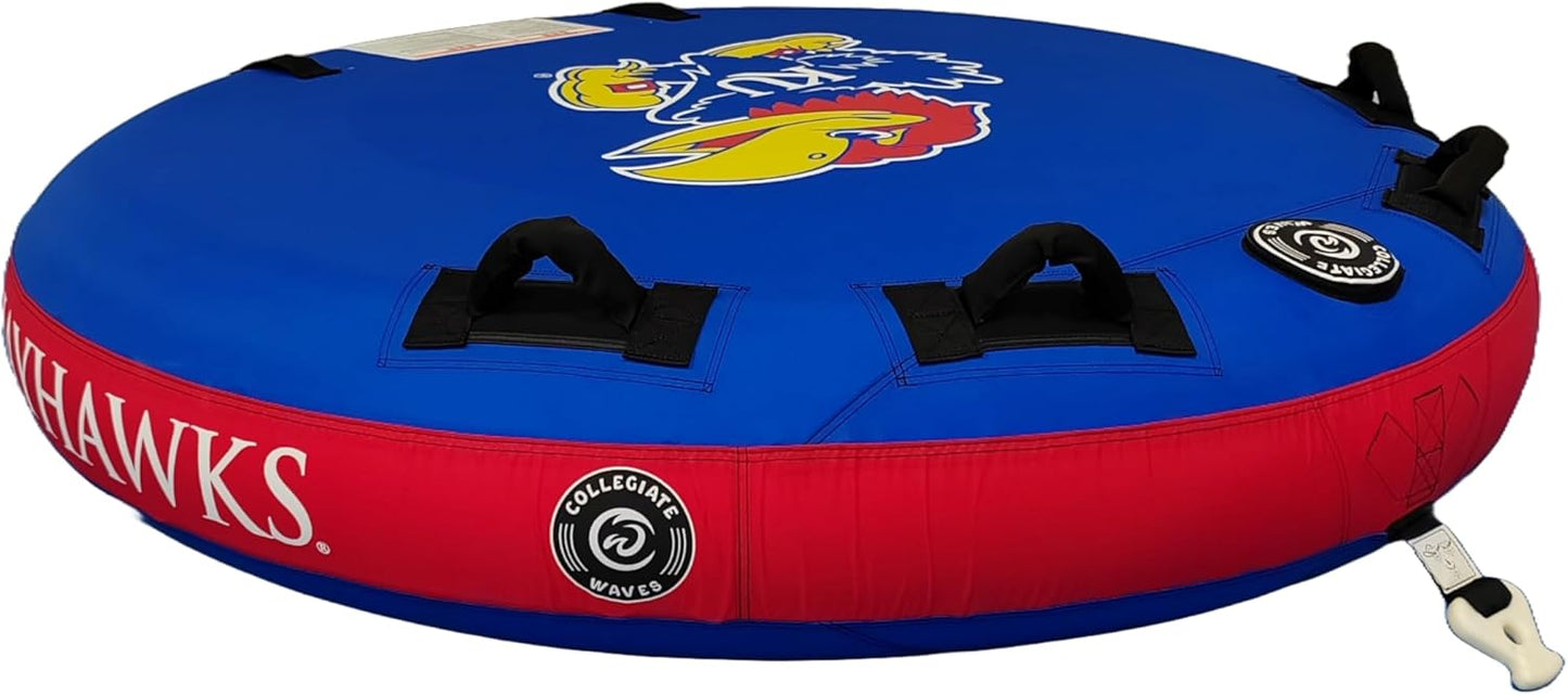 Collegiate Waves The Rookie 70&#34; Round Tube (University of Kansas - Jayhawks)