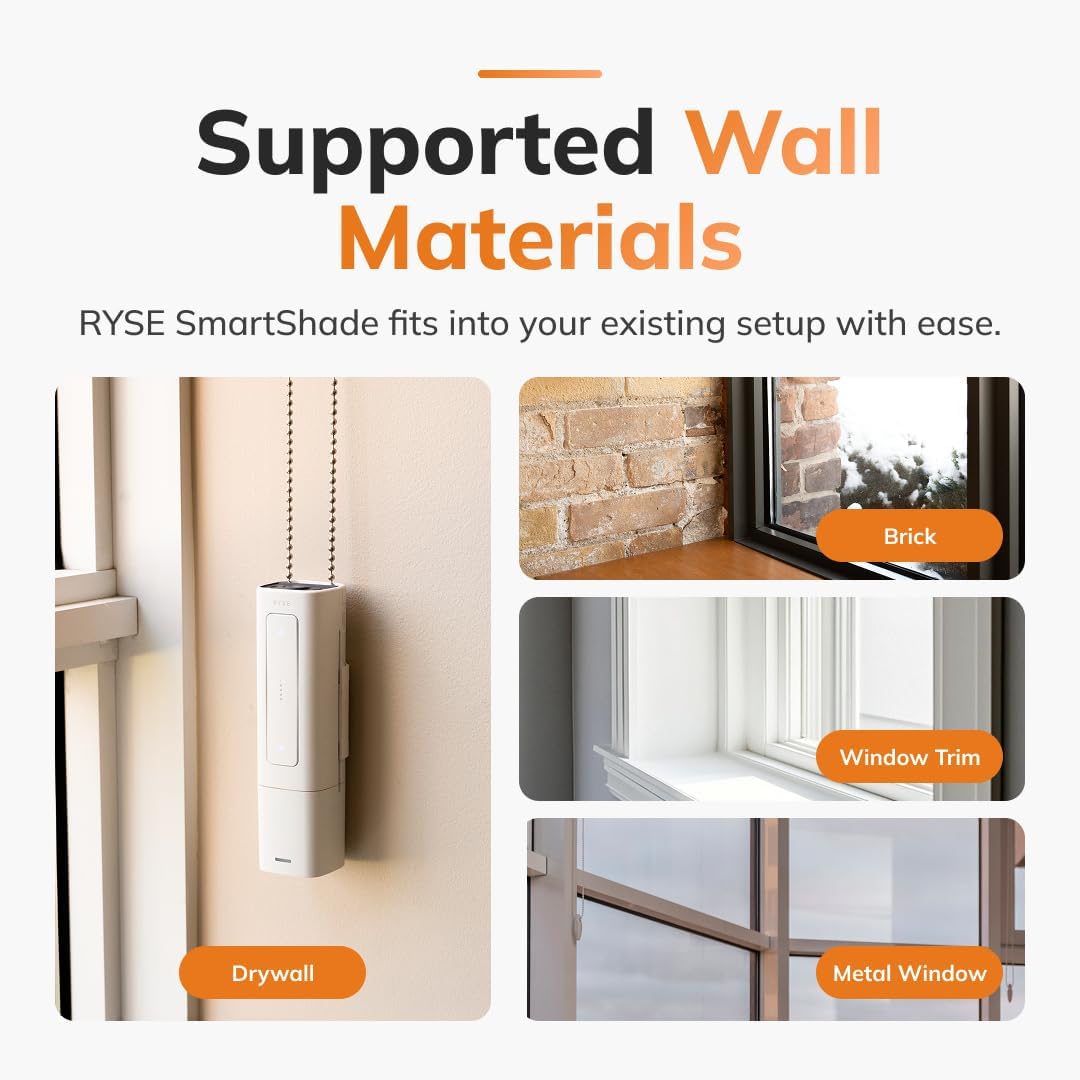 RYSE SmartShade + BatteryPack | Smart Home Smart Shades | Turn Your Current Shades into SmartShades | Smart Home Smart Blinds Motorized Window Shades (SmartShade + Wireless Battery Pack)