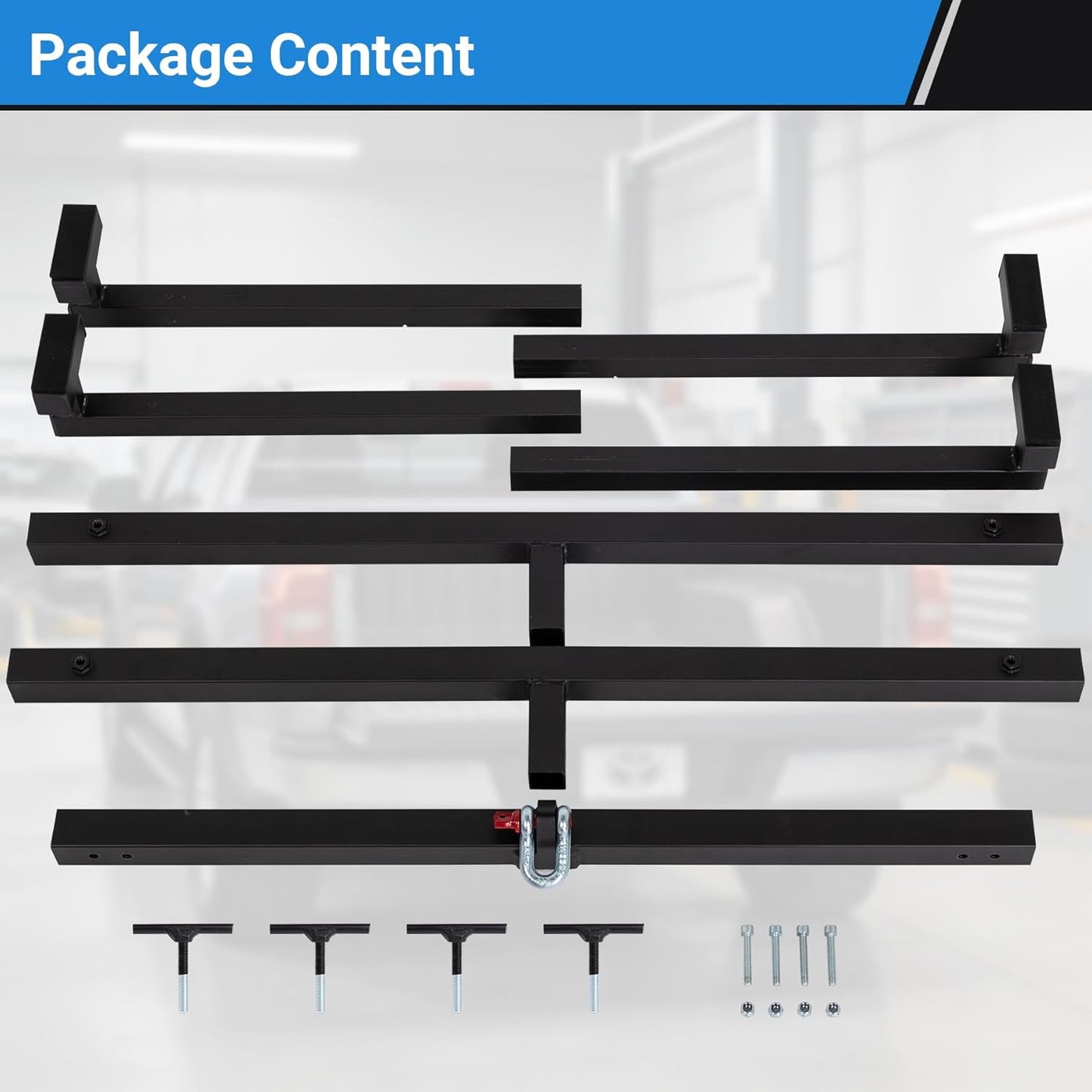 Adjustable Truck Bed Lifter Box Lift for Lift Pickup, Powder Coated Heavy Duty Truck Bed Lifting Tool for Pickup Trucks, 800LBS Capacity