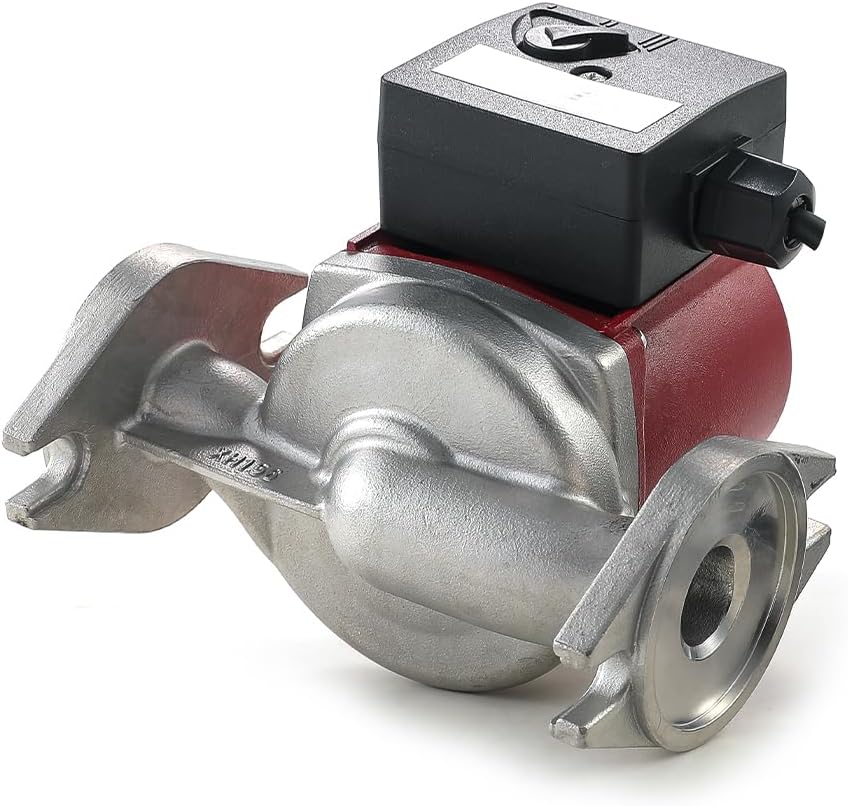 1" Stainless Steel Flange Connection 115V Hot Water Pressure Booster Pump,93W, 3-Speed Switchable Circulation/Circulator Pump Recirculating Pump, for Solar Water Heater/Floor heating/Boiler,Red