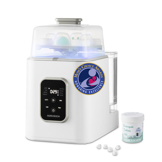 All-in-One Baby Bottle Washer & Sterilizer - 19-Min Quick Wash