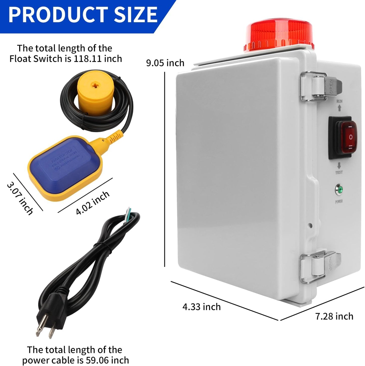 Septic Control Panel with Septic Alarm