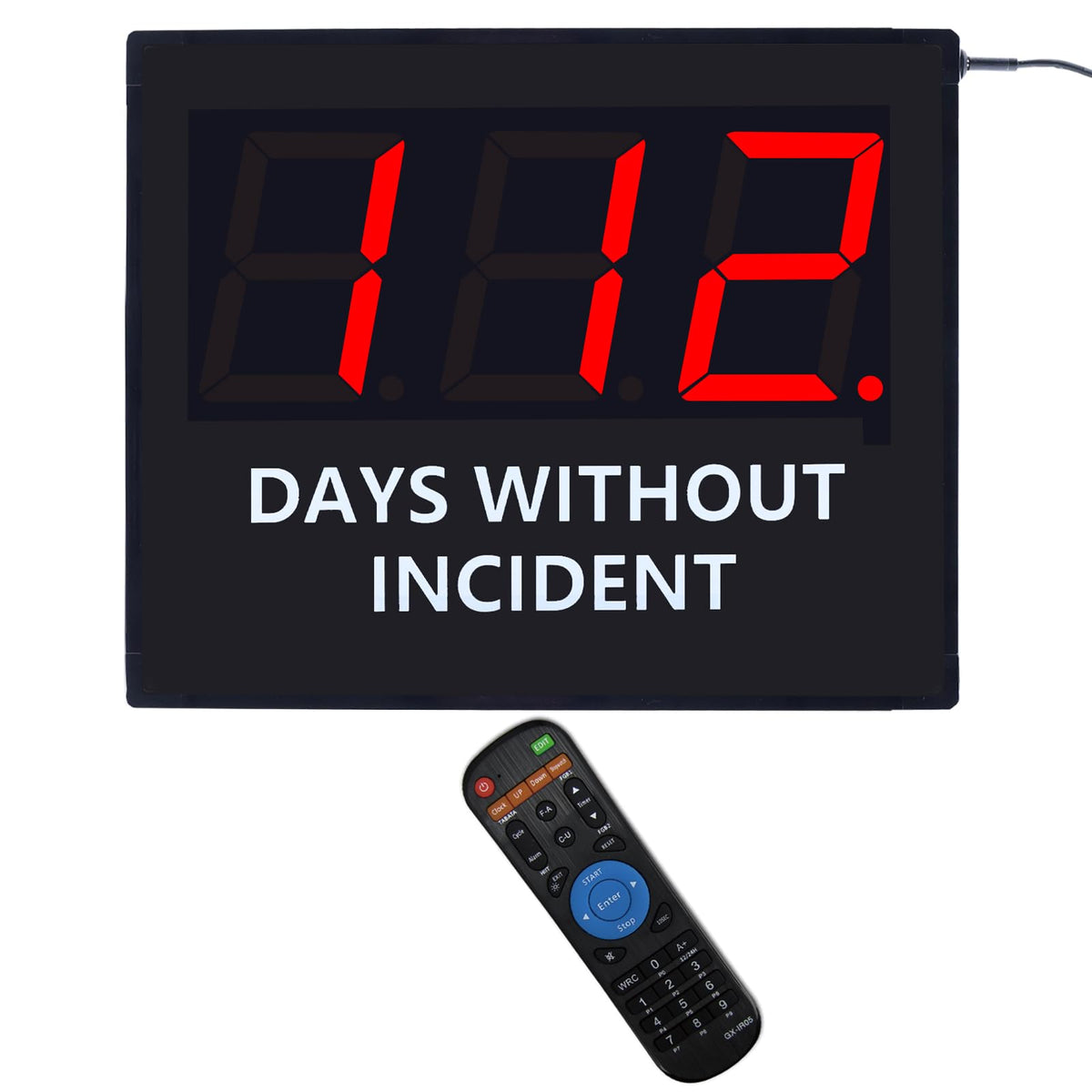 LED Digital Safety Scoreboard, Days Without Accident Counter