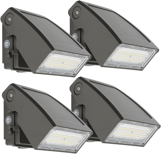 Bekada LED Wall Pack Lights Outdoor with Dusk to Dawn Photocell, 30W Exterior Security Flood Lighting Adjustable Full Cut Off Fixtures for Porch,