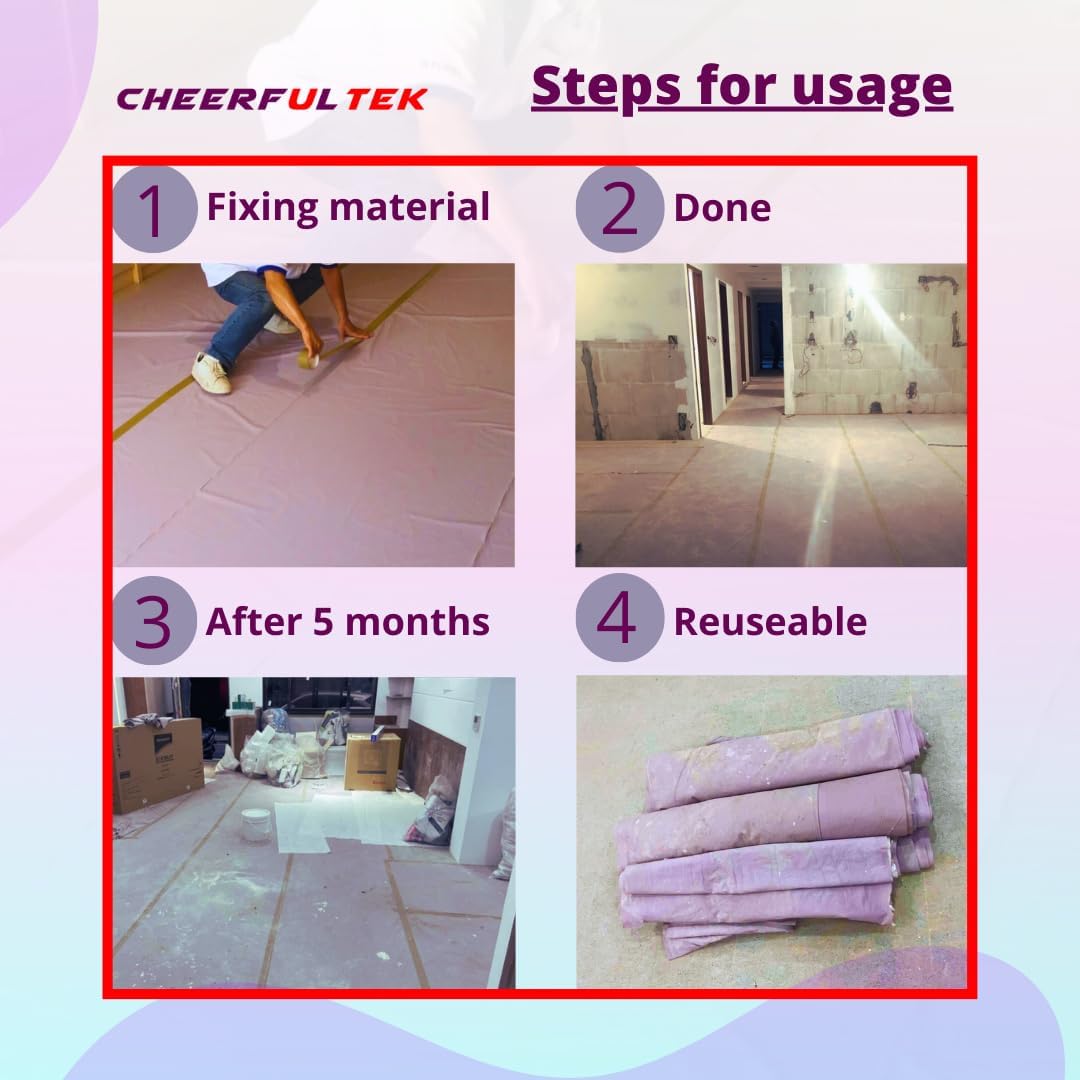 Floor Protection Floor Covering Protection Temporary Floor Protection Plastic Drop Cloth Painting Sheet Pai