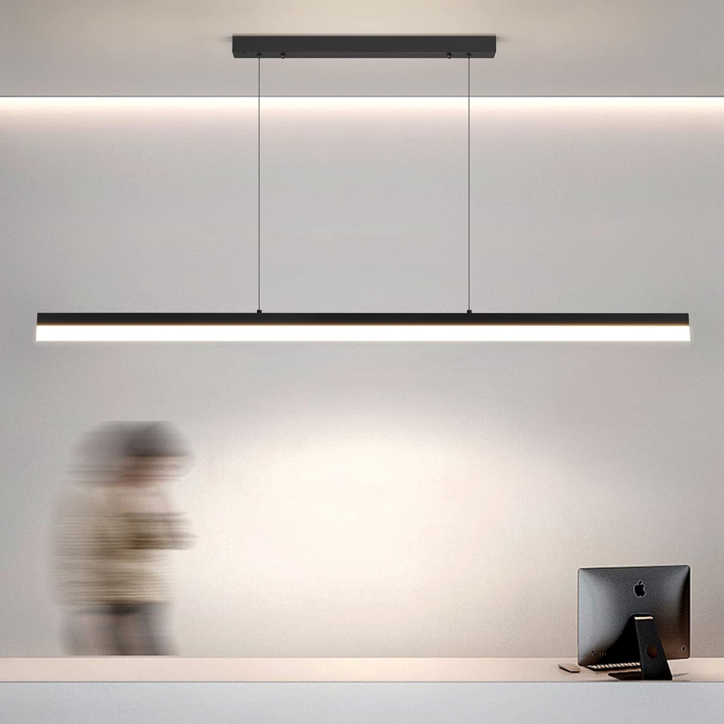 Linear Pendant Lights Kitchen Island, Modern Pool Table Island Light For Kitchen Dining Room Light Fixture Dimmable Light Fixtures Ceiling Hanging