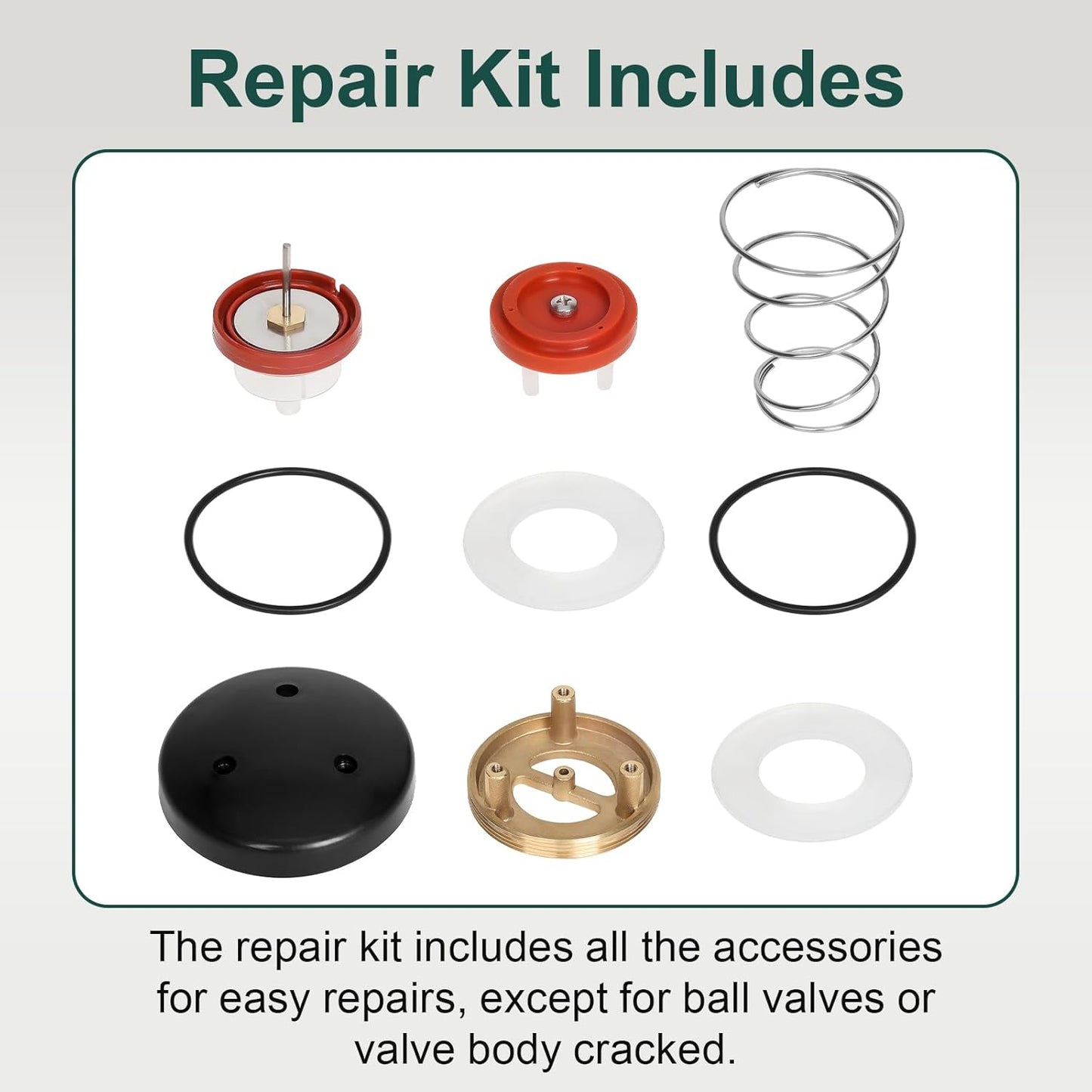 【UPC® Certified】3/4" Brass Pressure Vacuum Breaker with Repair Kit, Max 400PSI Sprinkler Backflow Preventer for Non-Potable Systems Like Irrigation & Industry 3/4 Inch