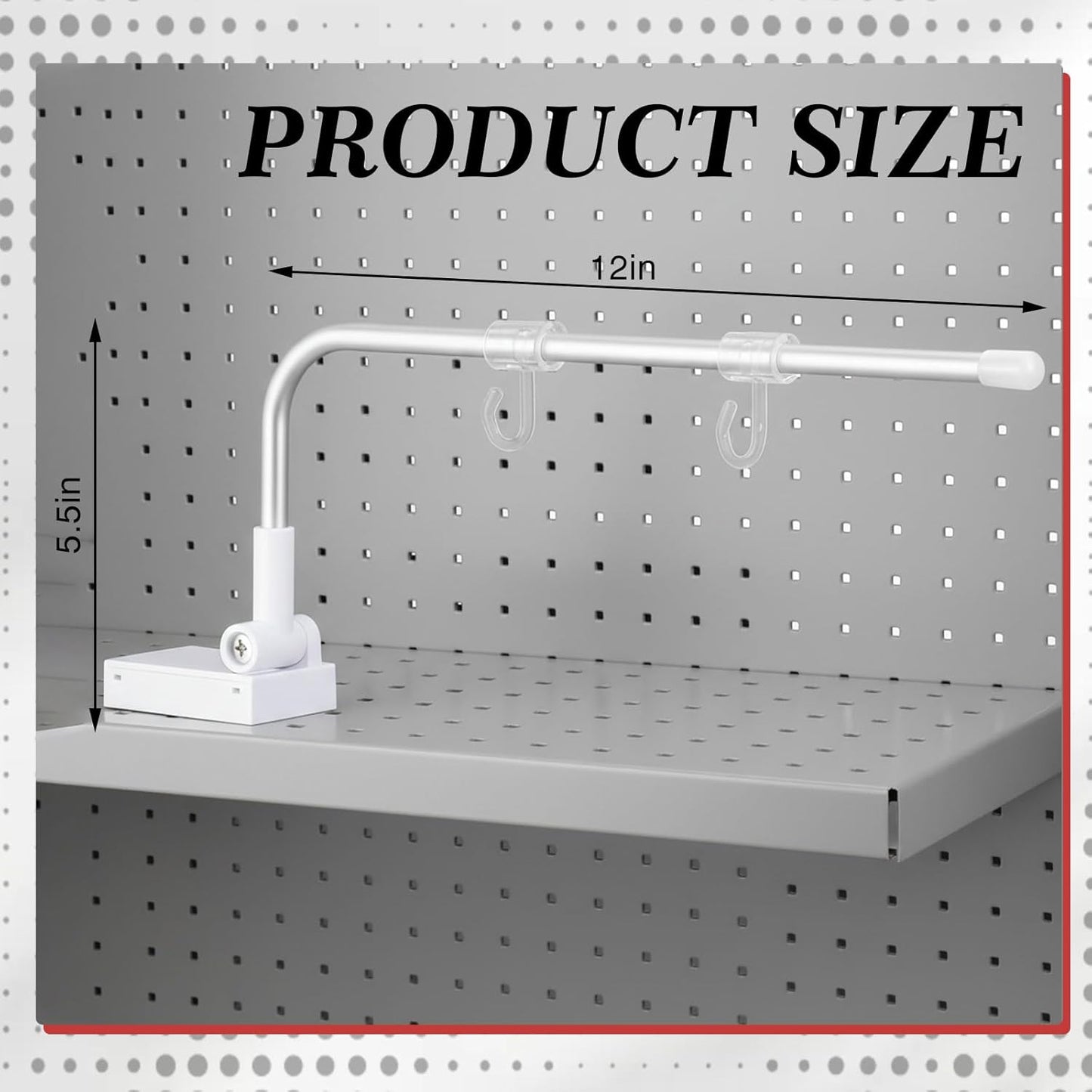 Moxweyeni 25 Pcs Hanging Sign Holder for Retail, Magnetic Base Adjustable Aisle Sign Holder for Retail Gondola Shelving Event Signage