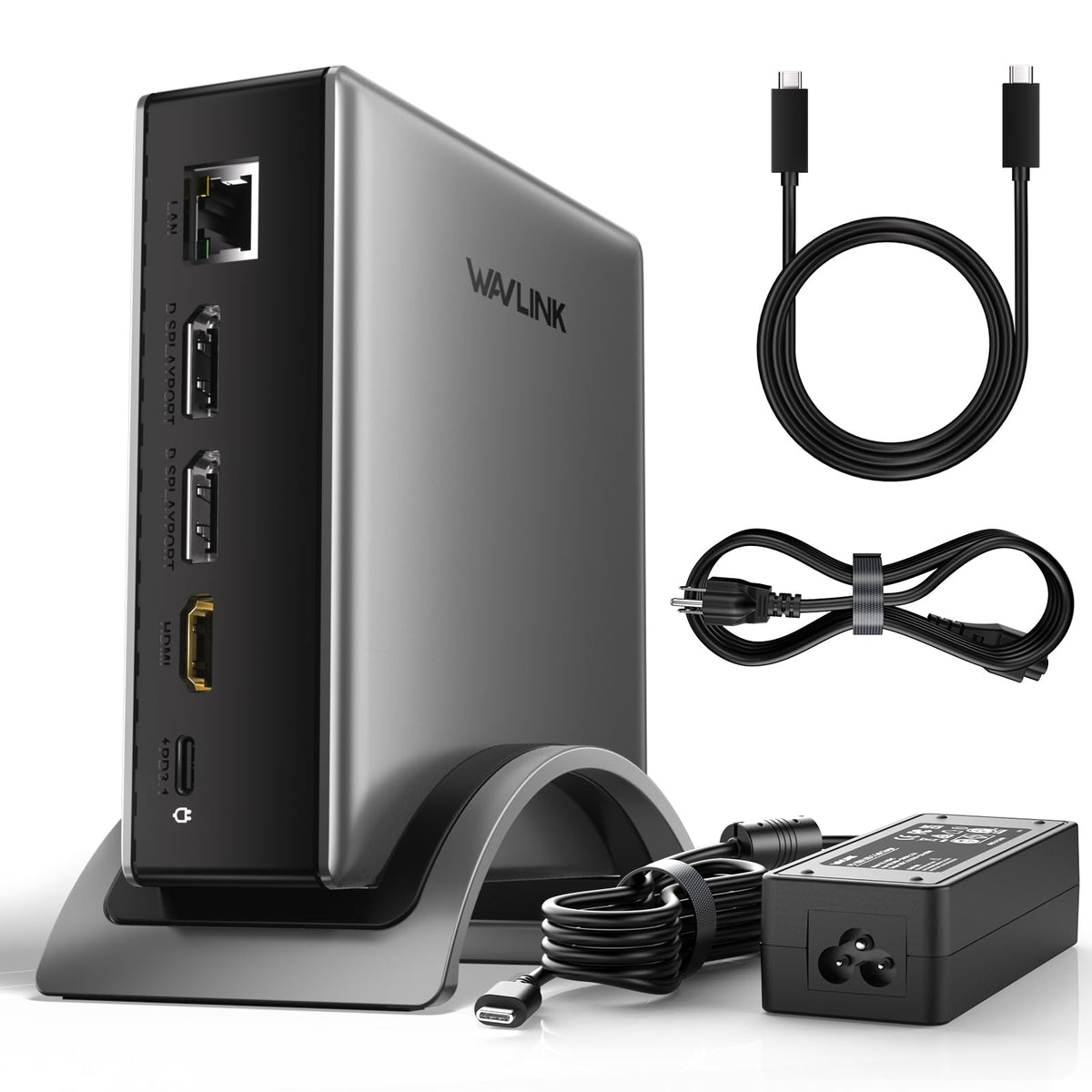 Laptop Docking Station,WAVLINK PD3.1 Dock, Dual DisplayPort, HDMI