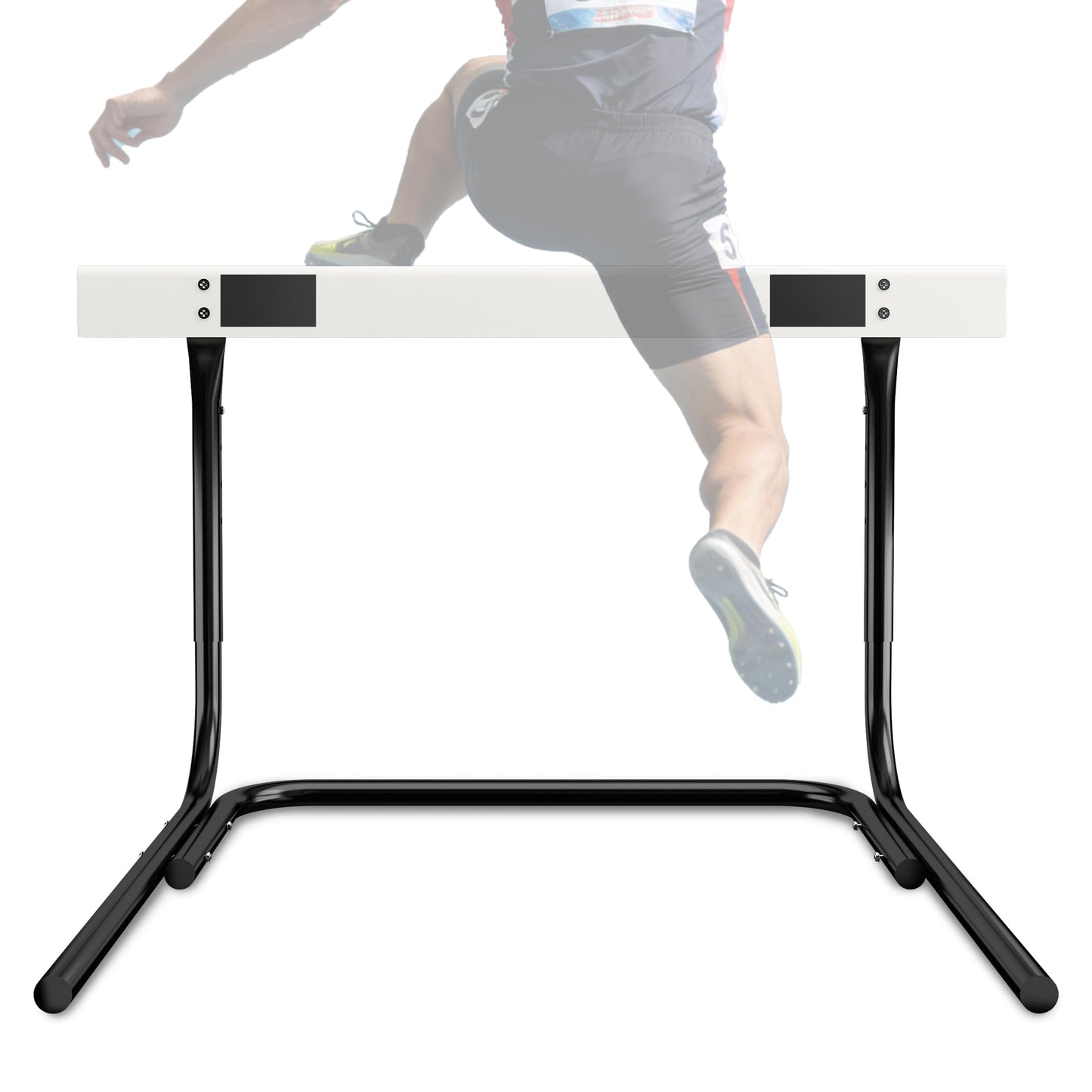 MR Height Adjustable Hurdle for Track and Field, Pro Athletic Hurdle with Heavy-Duty Base Counterweight, Anti-Tip Design for Sprint Training, Competition Practice, Speed Drills