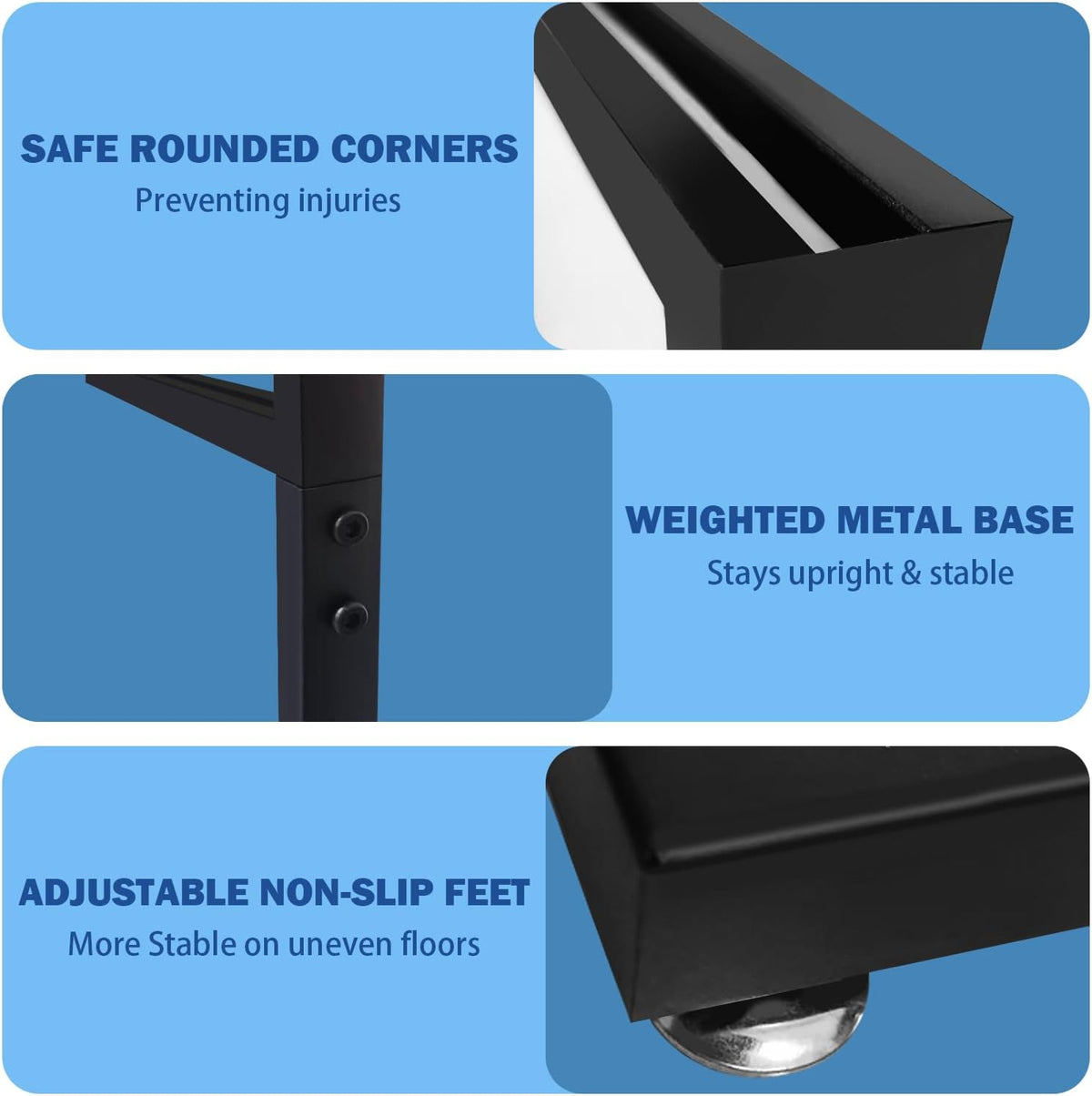24×36 In Sign Holder Floor Stand, Heavy Duty Slide-In Poster Stand
