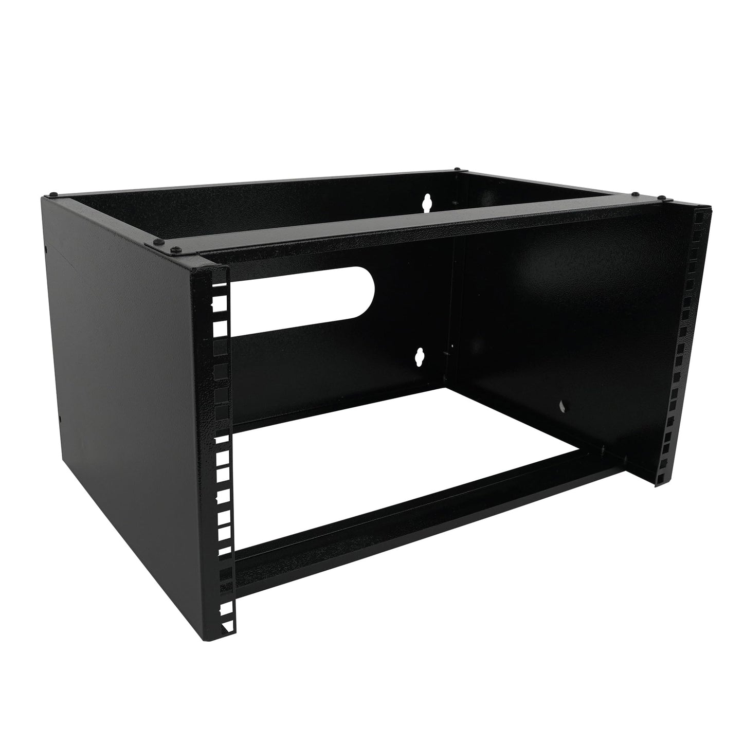 Pearington 6U Wall Mount Network Rack - 13.75 Inch Deep (Low Profile) - 19" Patch Panel Bracket for Shallow Server and IT Equipment, Network Switches - 44lbs/20kg Weight Capacity, Black (WALLMOUNT6)