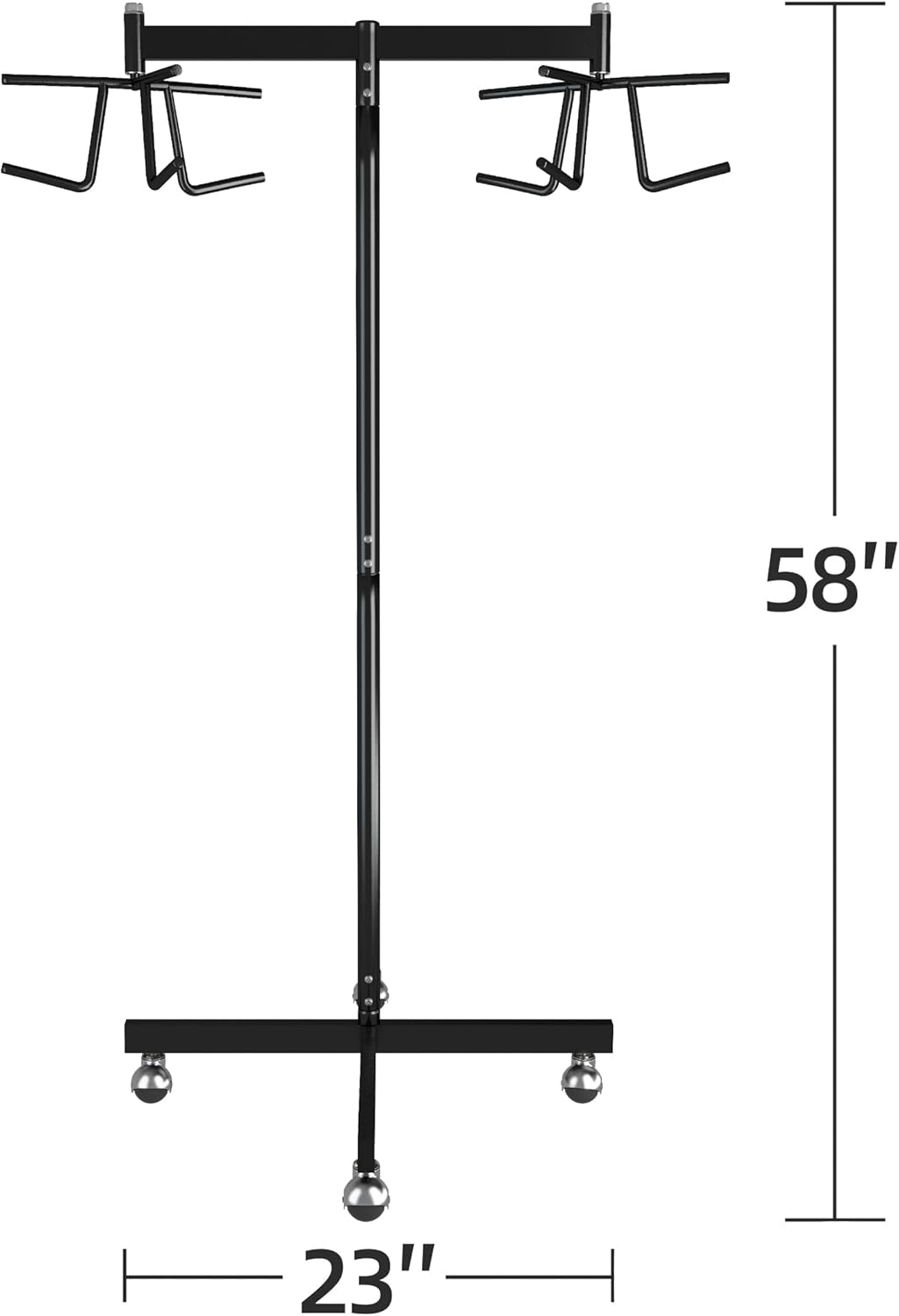 MR Movable Volleyball Net Storage Rack with Lockable Wheels, Professional Volleyball Equipment Net Storage for Gymnasium, Black Volleyball Net Support Rack for School Double Net