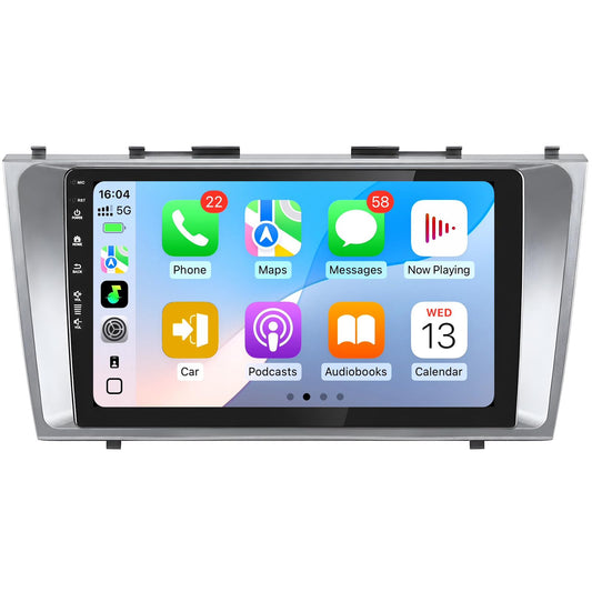 5G-WiFi6 (4Core 64G ROM) Car Radio Stereo for Toyota Camry 2006-2011,9 inch Touch Screen Head Unit with Wireless Carplay Android Auto GPS Bluetooth SWC FM 1080P Backup Camera (2Ram 64Rom)
