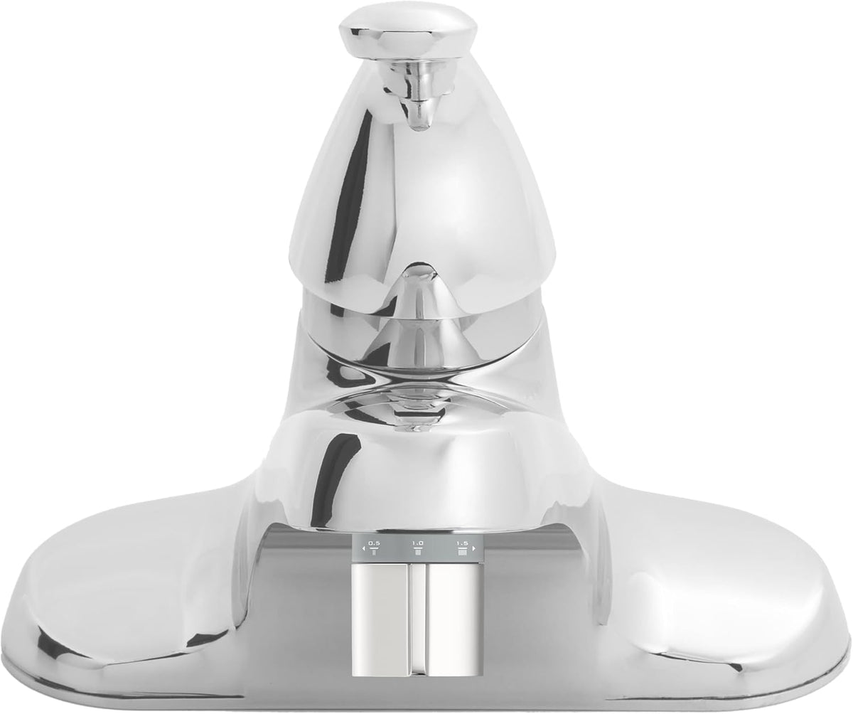 Niagara Conservation Earth Luxe Single Handle Bath Faucet with Tri-Max Adjustable Flow Rate and Bonus 5-Spray Showerhead, Chrome Silver