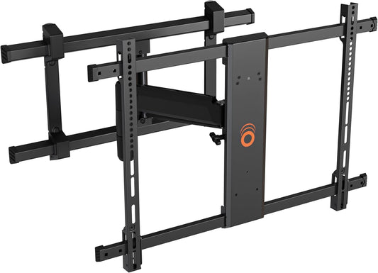 ECHOGEAR XL Full Motion TV Wall Mount - Universal Bracket for Big TVs Up to 90' - Smooth Full Motion Plus Easy 3 Step Install with Pre-Assembled TV