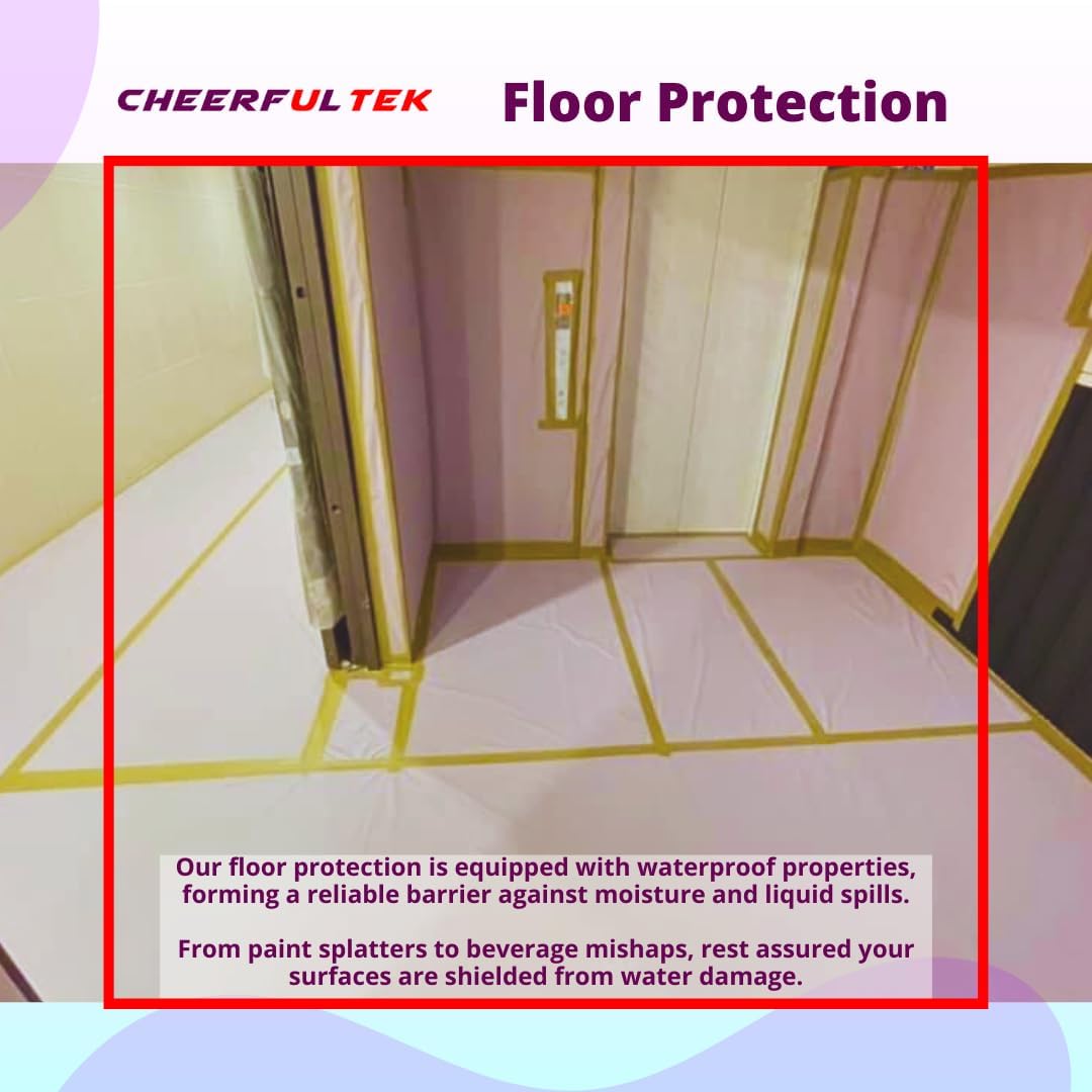 Floor Protection Floor Covering Protection Temporary Floor Protection Plastic Drop Cloth Painting Sheet Pai